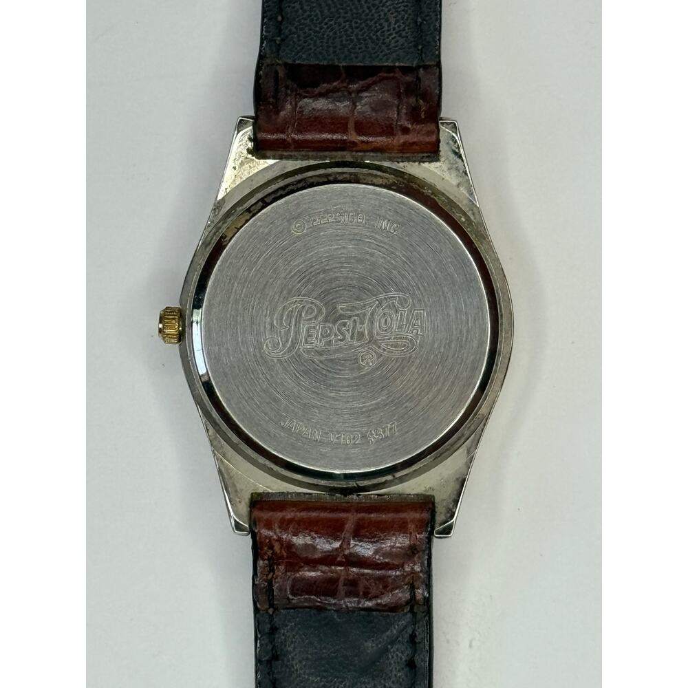 Pepsi Cola Vintage Genuine Leather Wrist Watch EXCELLENT CONDITON - Picture 3 of 5